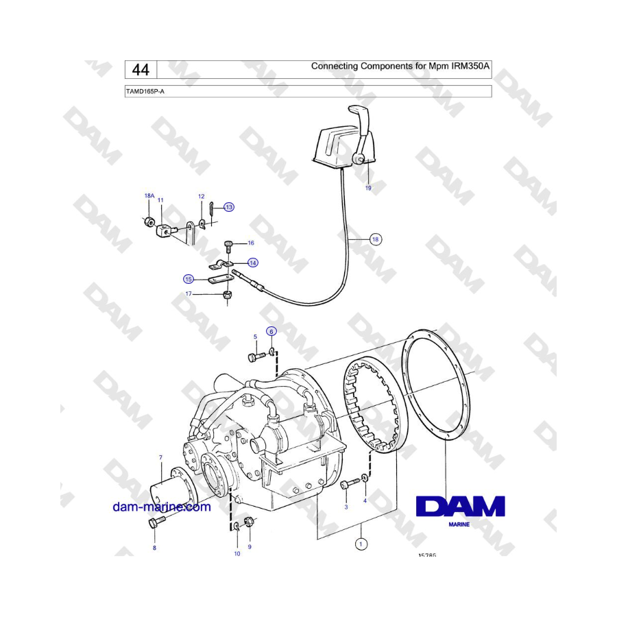 Volvo Penta TAMD165P-A - Connecting Components for Mpm IRM350A