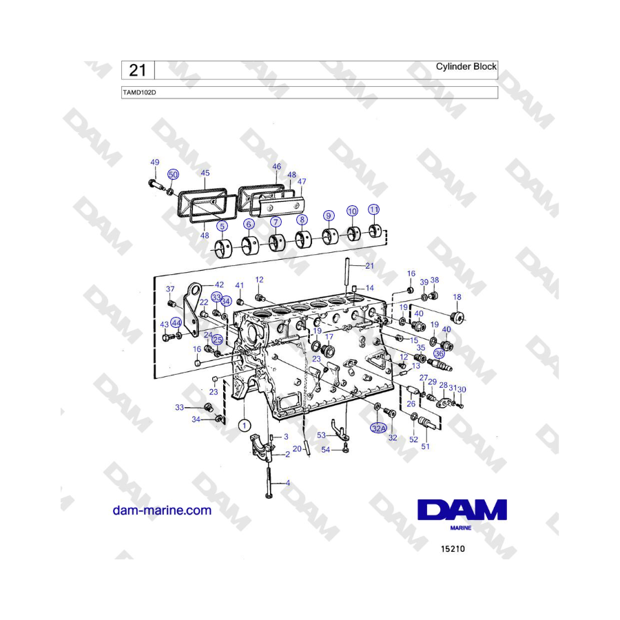 Volvo Penta TAMD102D - Cylinder Block