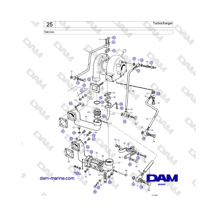 Volvo Penta TMD102A - Turbocharger