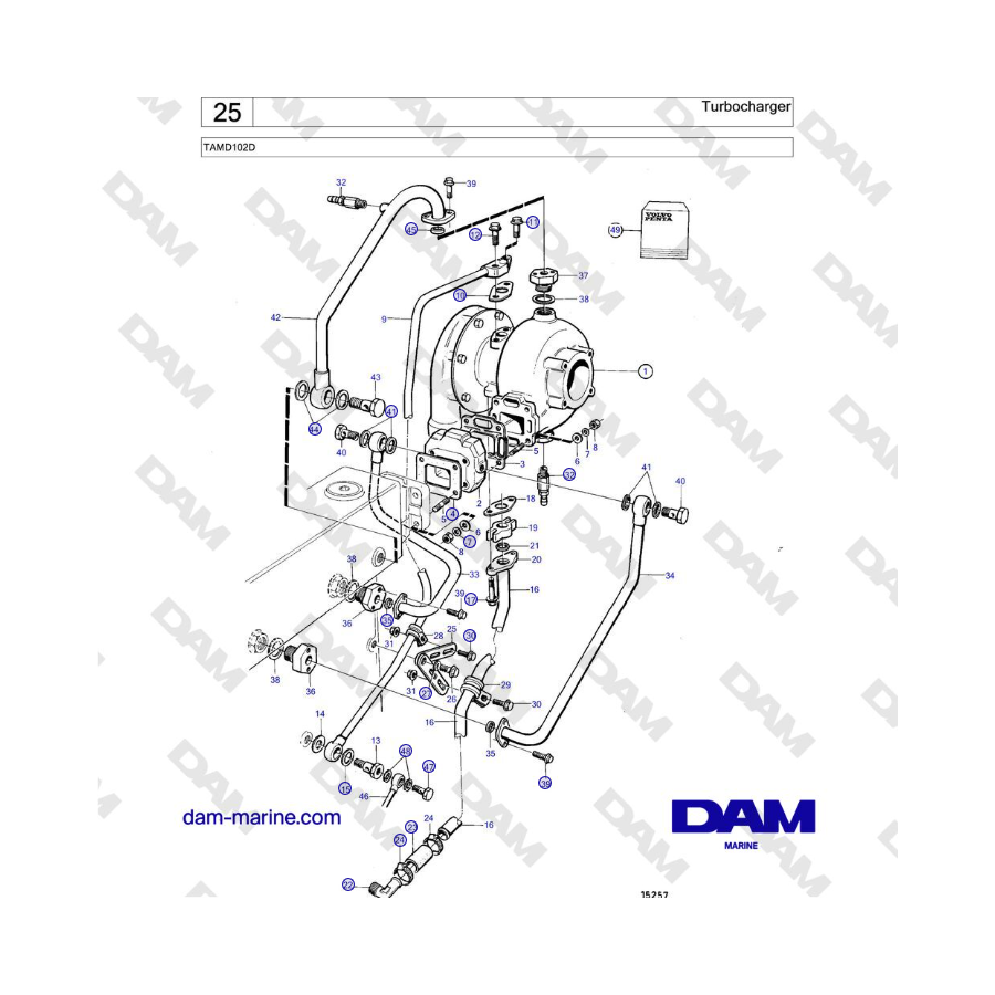 Volvo Penta TAMD102D - Turbocharger