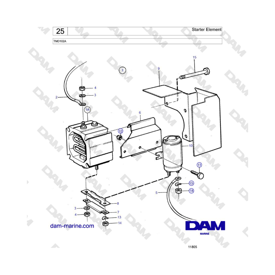 Volvo Penta TAMD102A, TAMD102D - Wet Exhaust Elbow 6'' 7''