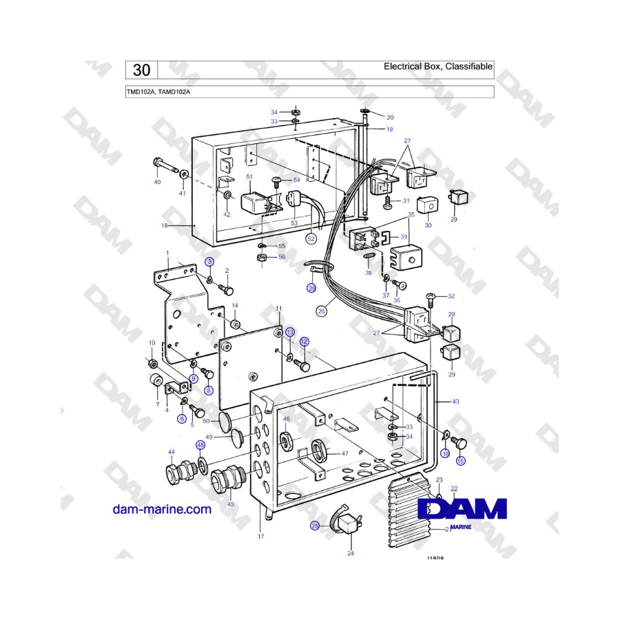 Volvo Penta TMD102A, TAMD102A - Electrical Box, Classifiable