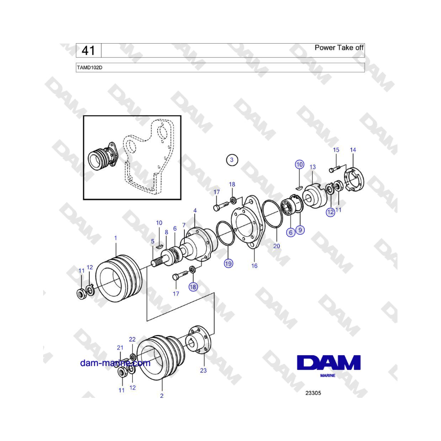 Volvo Penta TAMD102D - Power Take off