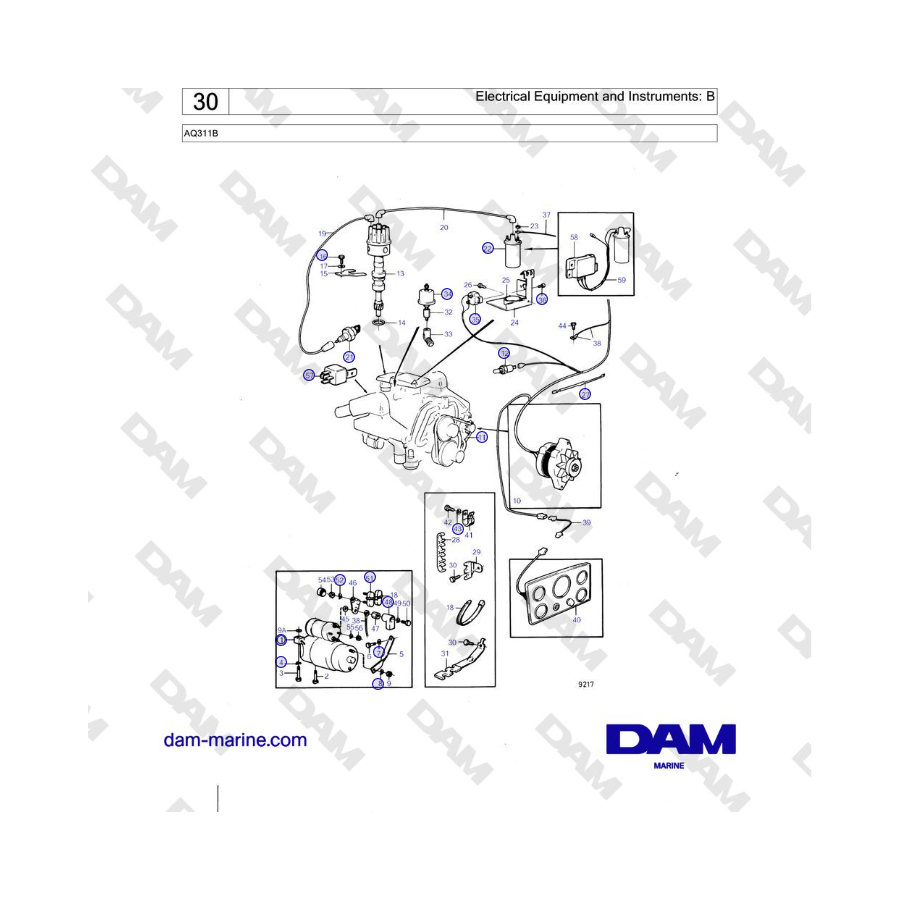 Volvo Penta AQ311B - Electrical Equipment and Instruments: B