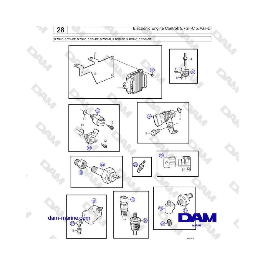 Volvo Penta 5.7L GI-C / 5.7L GI-D - Electronic Engine Control