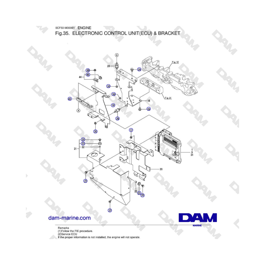 Yanmar 4JH45/4JH57 - ELECTRONIC CONTROL UNIT(ECU)