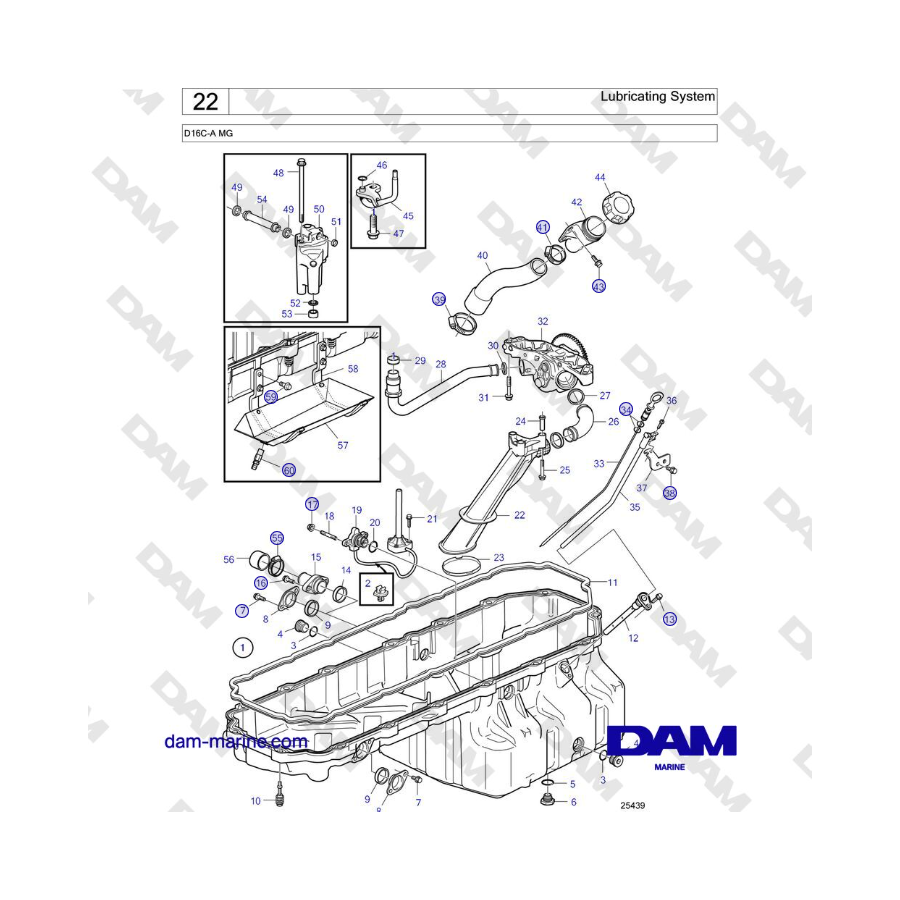 Volvo Penta D16C-A MG - Lubricating System 