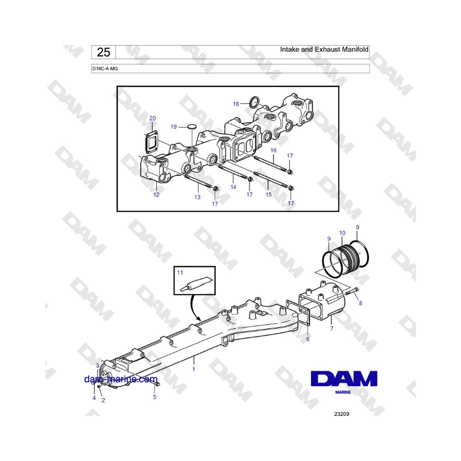 Volvo Penta D16C-A MG - Unit Injector