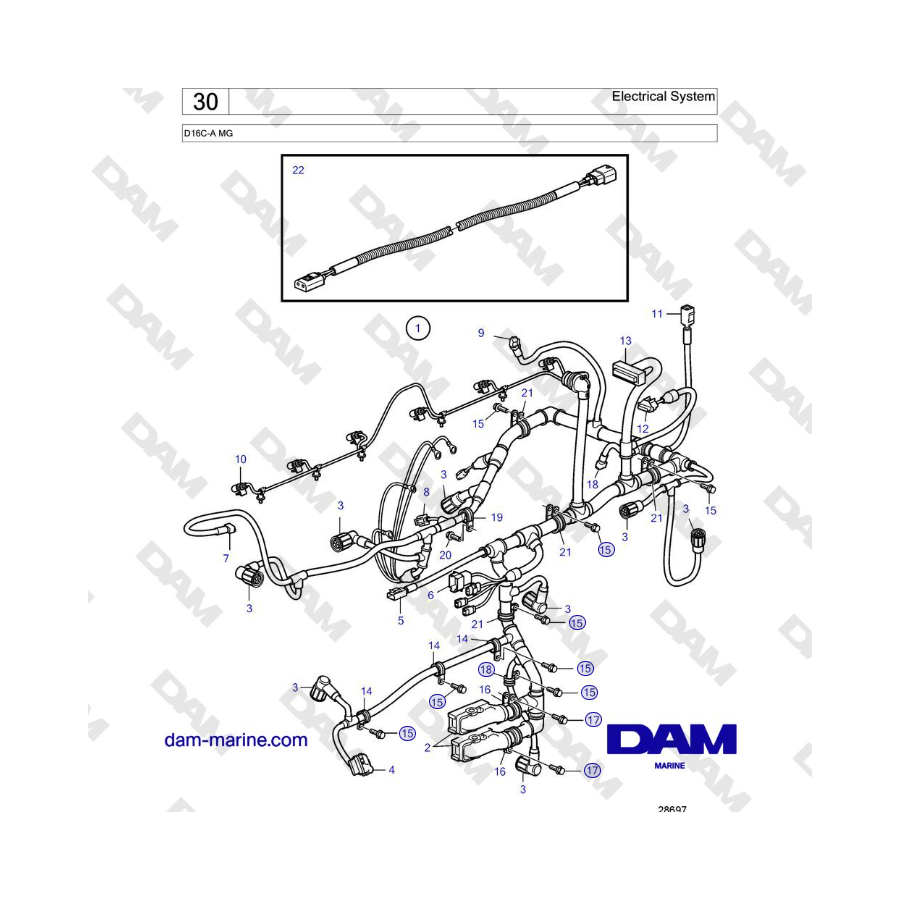 Volvo Penta D16C-A MG - Electrical System