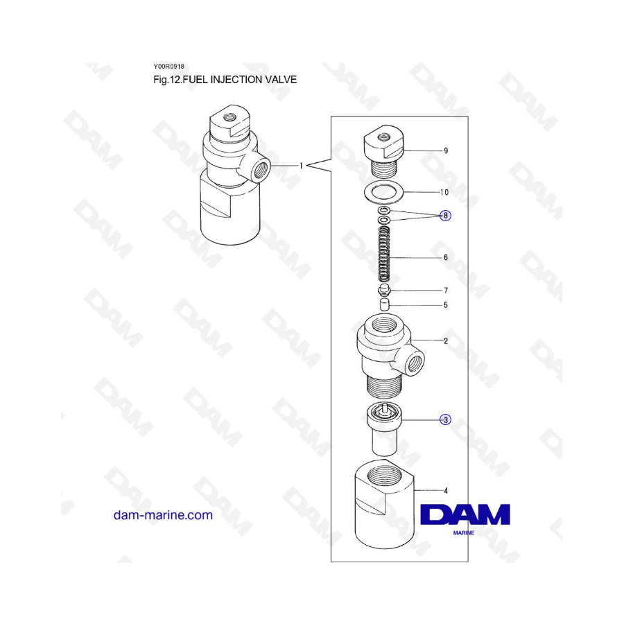 Yanmar 2QM15 - FUEL INJECTION VALVE