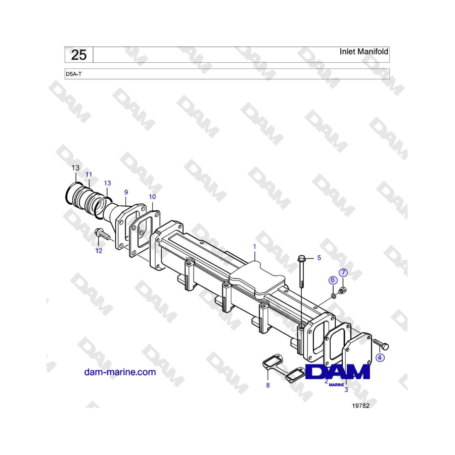 Volvo Penta D5A-T - Inlet Manifold