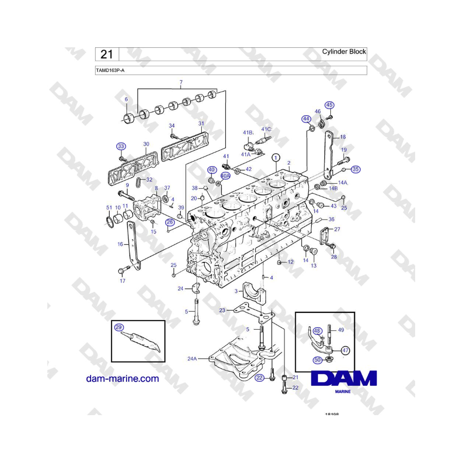 Volvo Penta TAMD163P-A - Cylinder Block