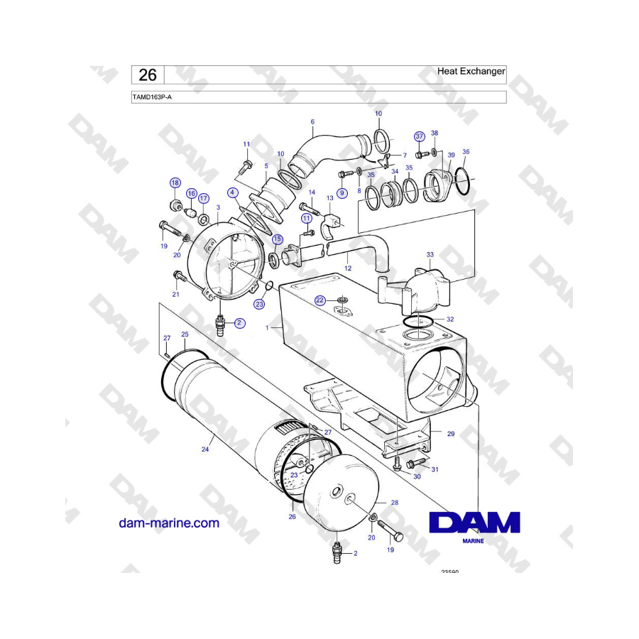 Volvo Penta TAMD163P-A - Heat Exchanger 