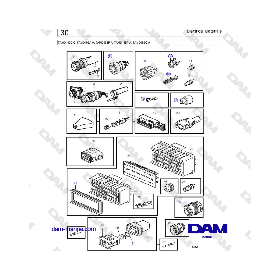 Volvo Penta TAMD162C-C, TAMD163A-A, TAMD163P-A, TAMD165A-A, TAMD165C-A - Extra Panel 24V, Turbo Pressure