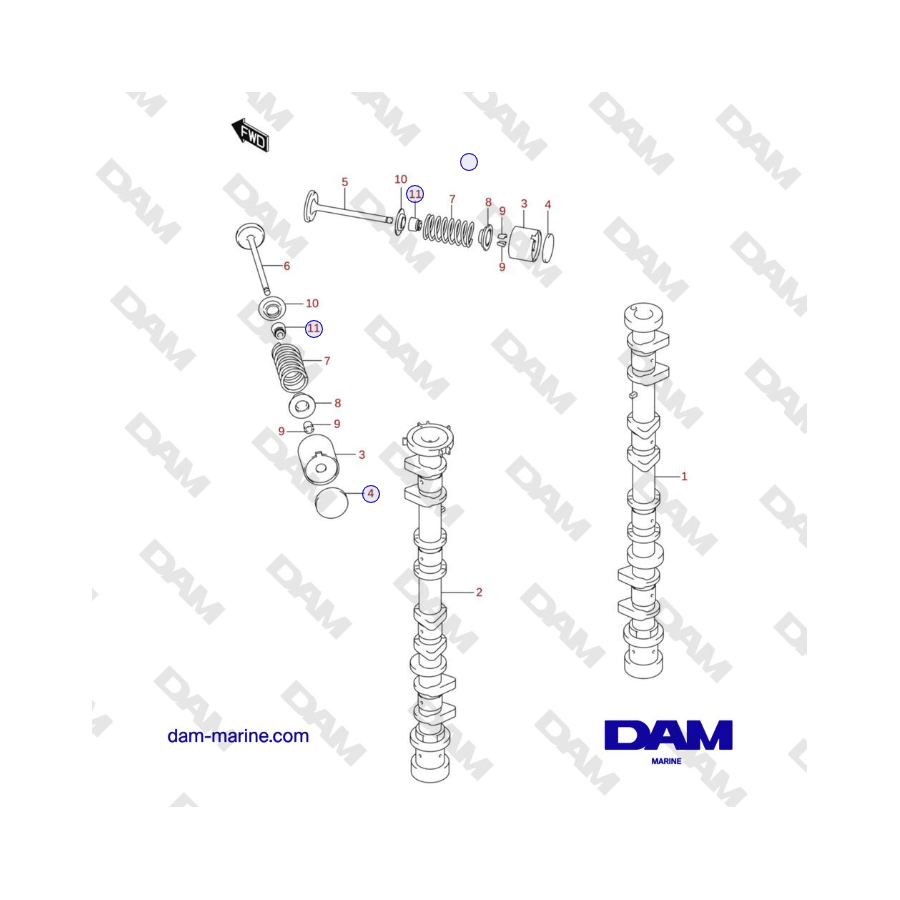 Suzuki DF100 - CAMSHAFT