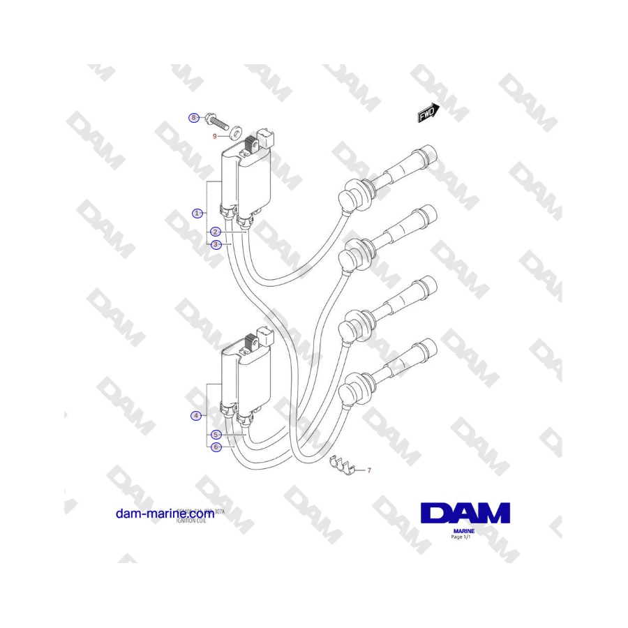 Suzuki DF100 - IGNITION COIL