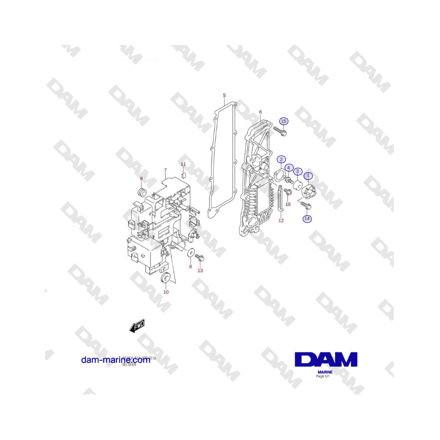 Suzuki DF100 - RECTIFIER