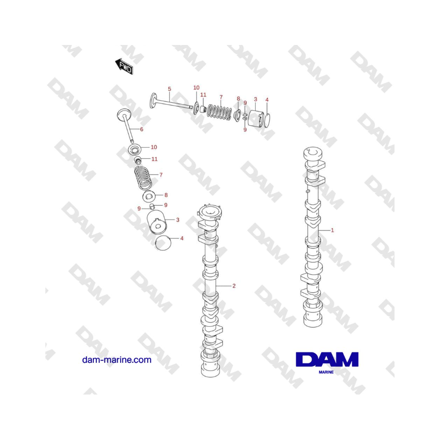 Suzuki DF115 - CAMSHAFT