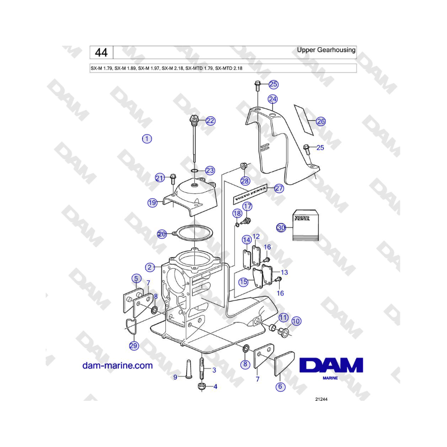 Volvo Penta SX-M - Haut d'embase