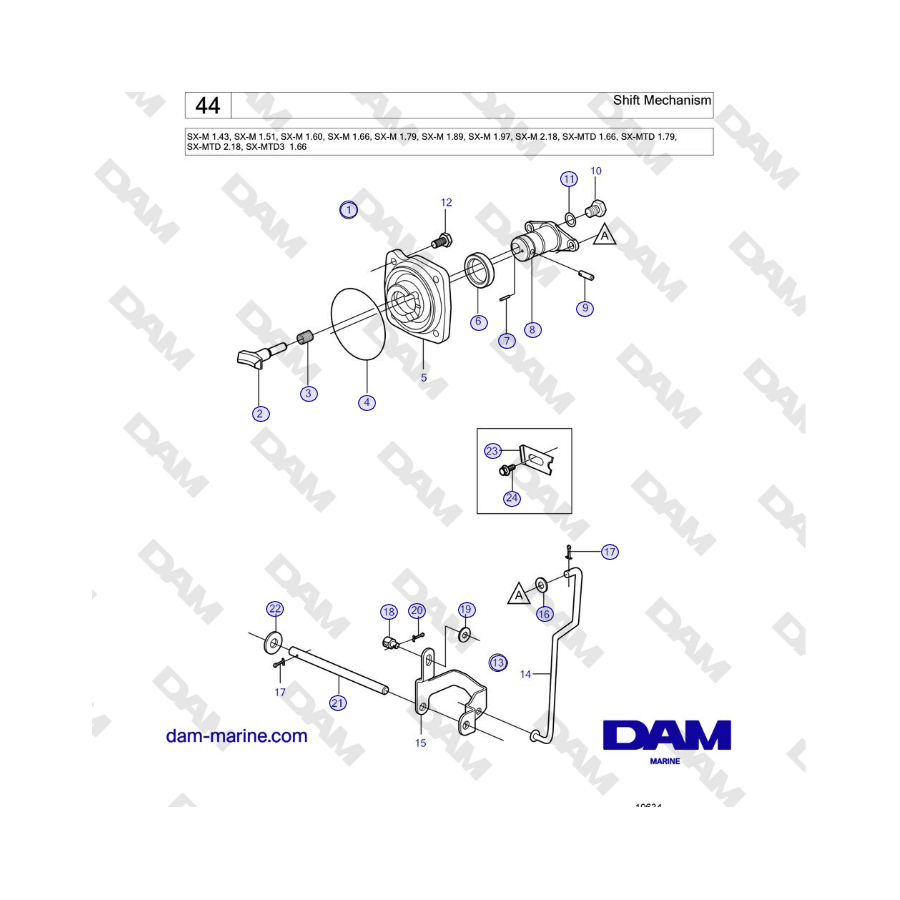 Volvo Penta SX-M - Shift Mechanism