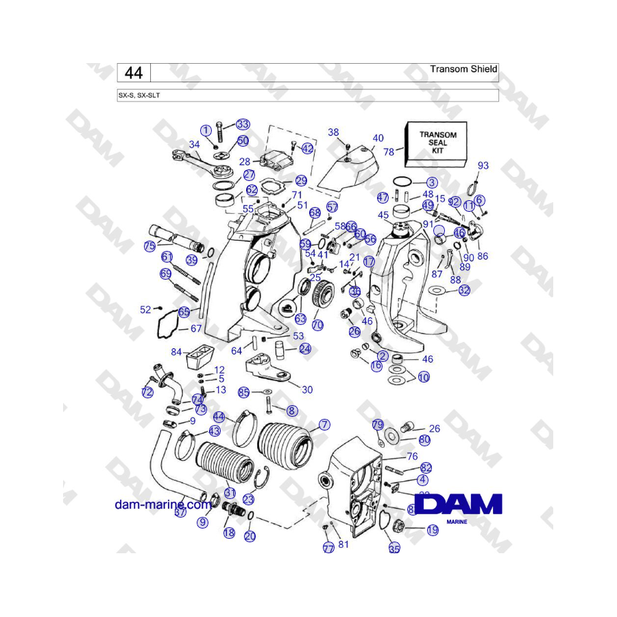 Volvo Penta SX-S - Transom Shield