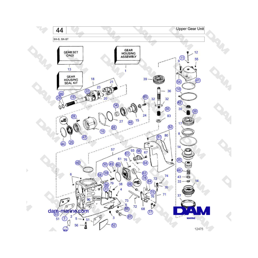 Volvo Penta SX-S - Upper Gear Unit