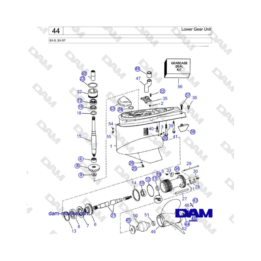 Volvo Penta SX-S - Lower Gear Unit