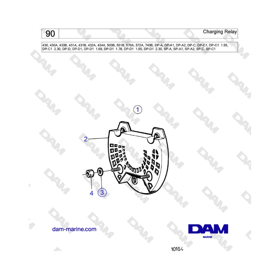 Volvo Penta SP-C / SP-C1 - Charging Relay