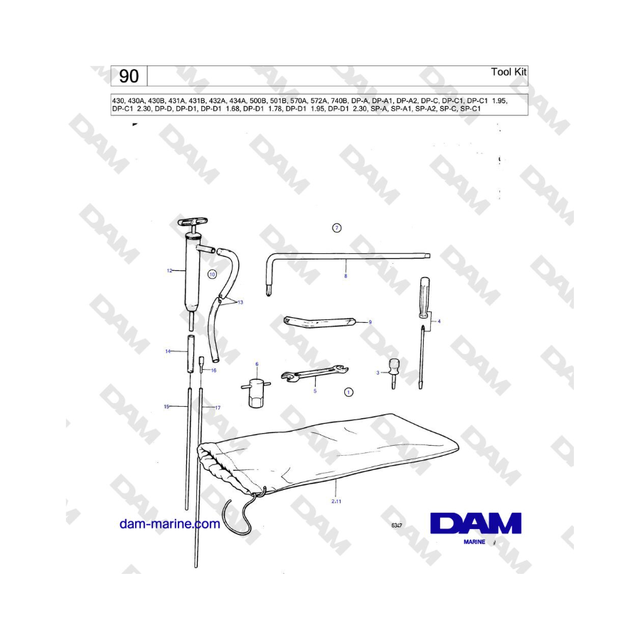 Volvo Penta SP-C / SP-C1 - Tool Kit