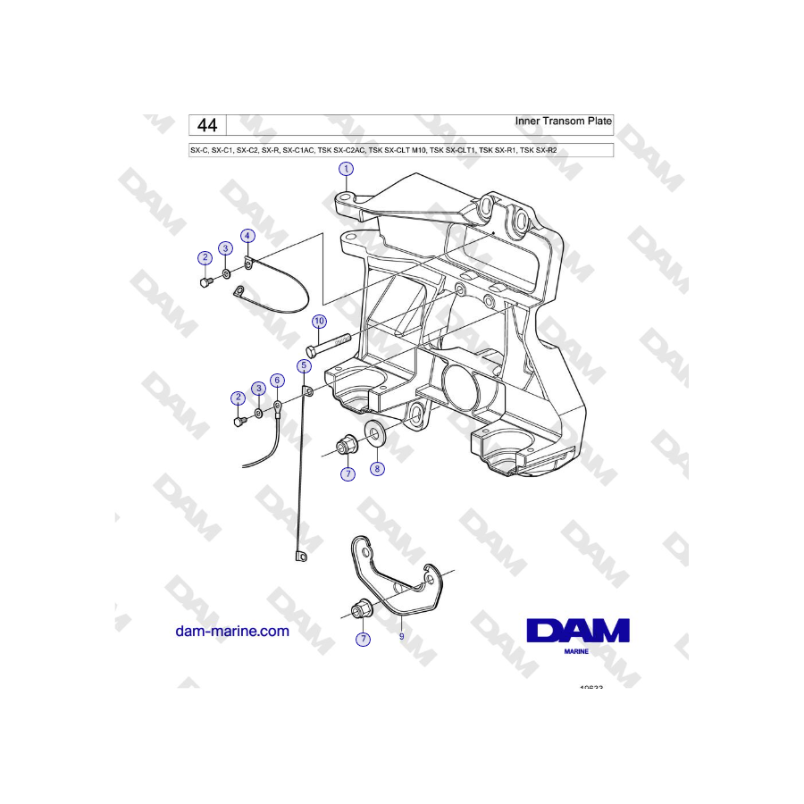 Volvo Penta SX-C - Inner Transom Plate