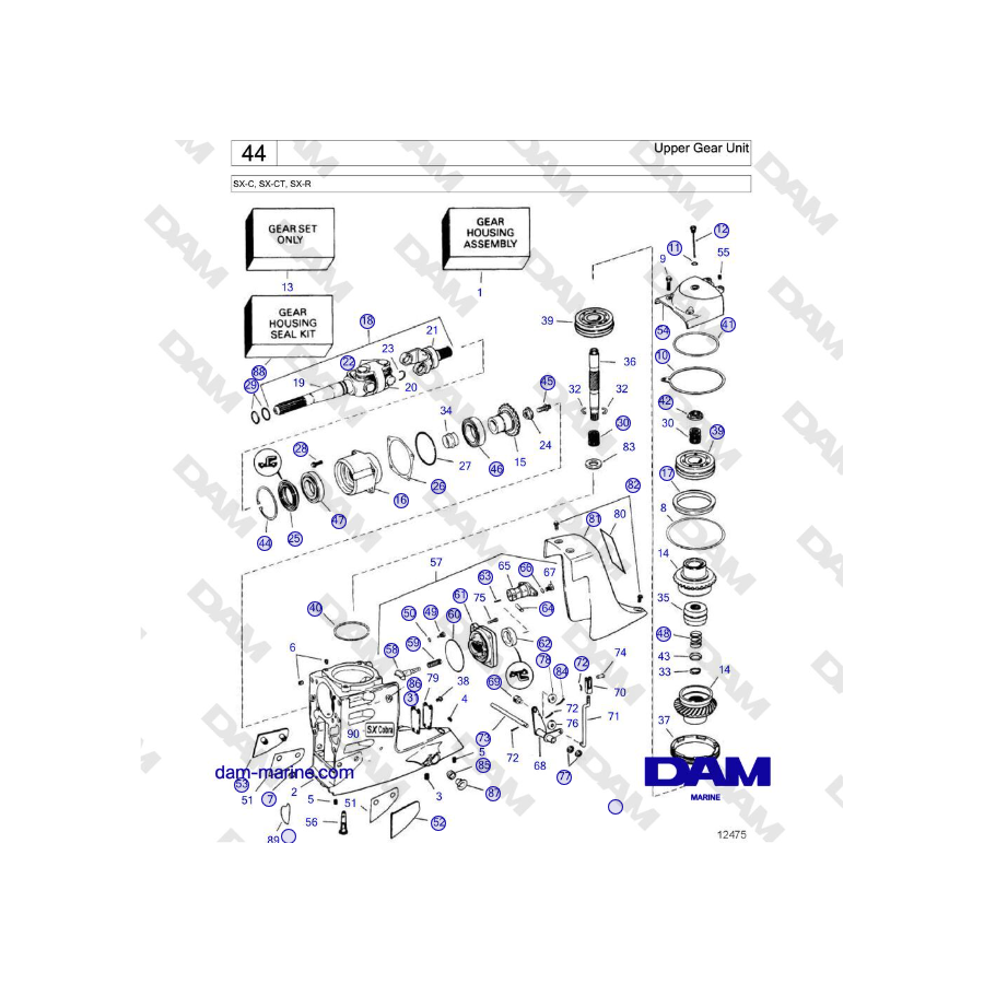 Volvo Penta SX-C - Upper Gear Unit