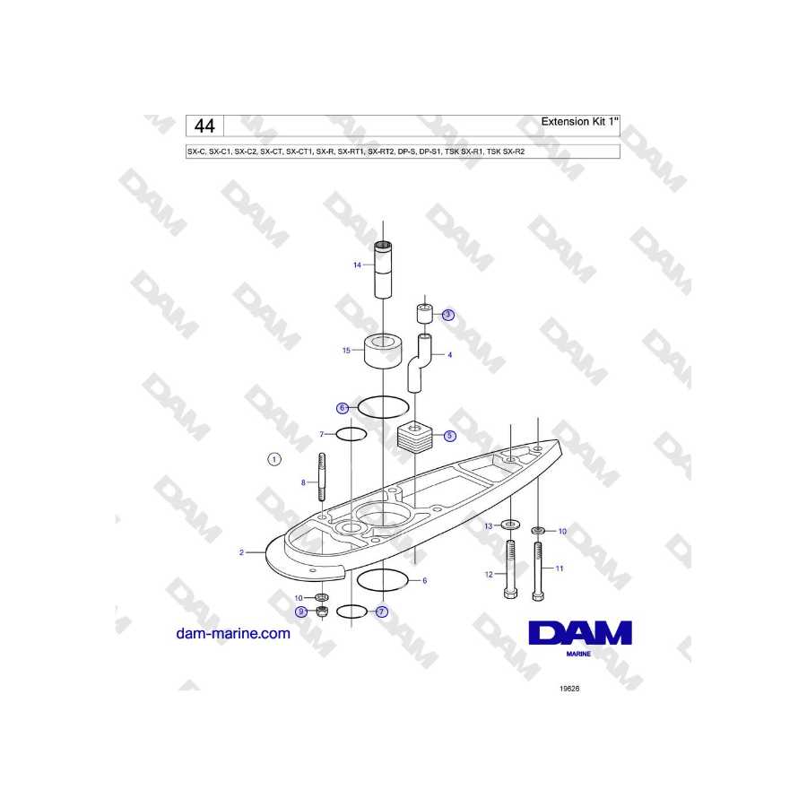 Volvo Penta SX-C - Extension Kit 1''