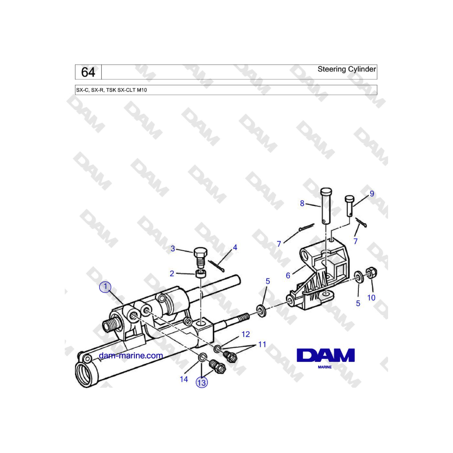 Volvo Penta SX-C - Steering Cylinder