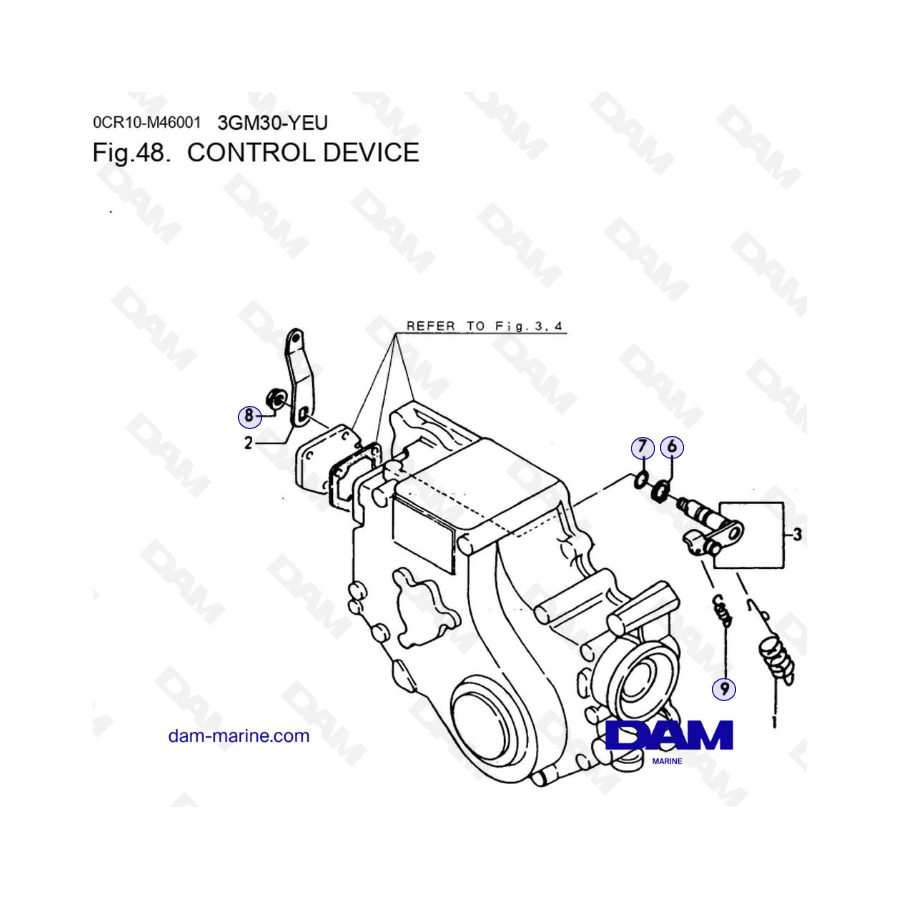 Yanmar 3GM30FC-YEU - CONTROL DEVICE