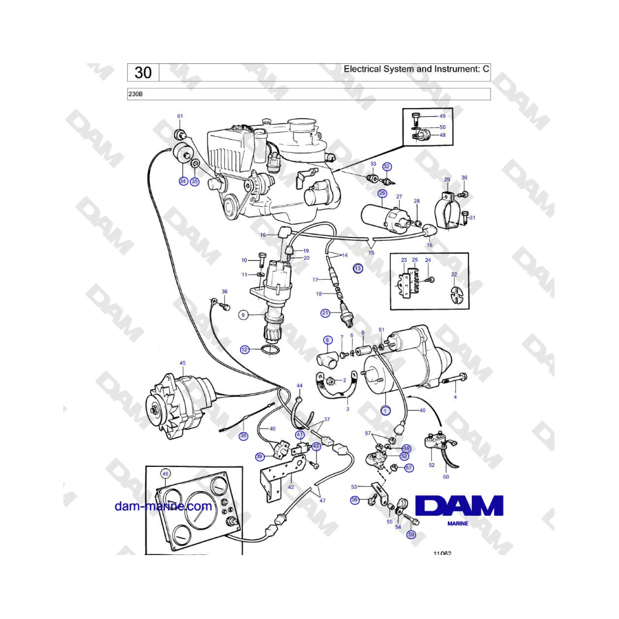 Volvo Penta 230B - Electrical System and Instrument: C