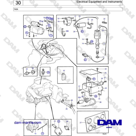 Volvo Penta 740A - Electrical Equipment and Instruments