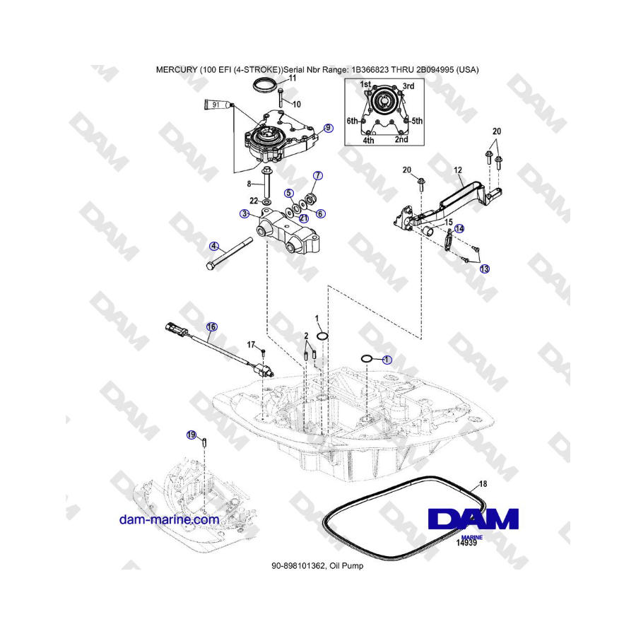 Mercruiser EFI 100 (4-STROKE) - Oil Pump