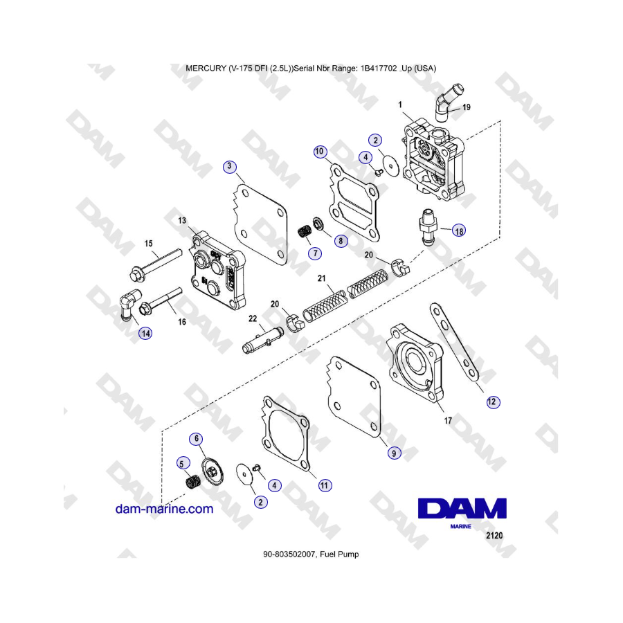 Mercury Verado 175 - Fuel Pump