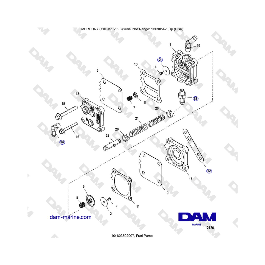 Mercury 110 EFI - Fuel Pump