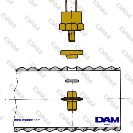 SONDE POUR ALARME DE TEMPERATURE D'ECHAPPEMENT POUR TUYAU D'ECHAPPEMENT