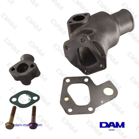 CODO DE ESCAPE DE ACERO INOXIDABLE VOLVO D2-55