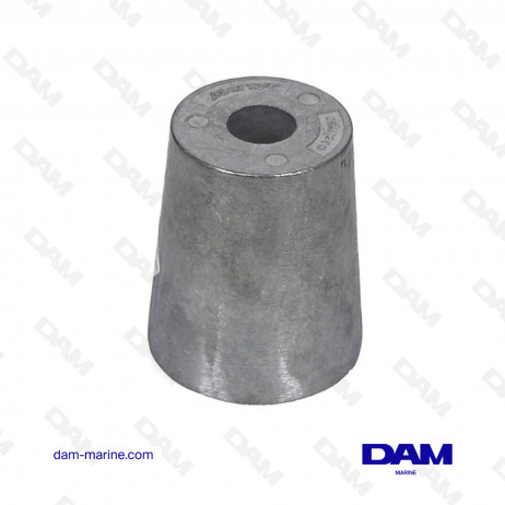 ANODE EMBOUT ARBRE CONIQUE 60MM