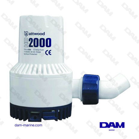 MANUAL BILGE PUMP HD2000 24V 6840L