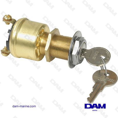 2P KEY SWITCH - BRASS