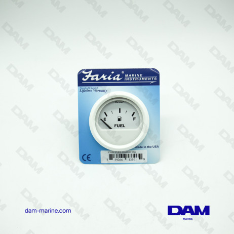 WHITE FUEL LEVEL GAUGE E-1/2-F