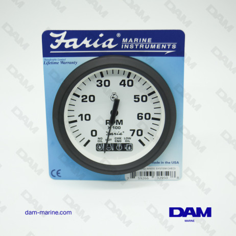 BRP SYSTEM CHECK WHITE TACH BRP 0-7000 TRS