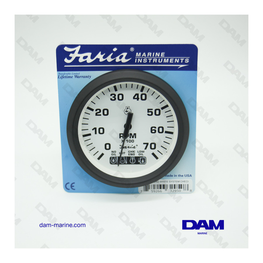 BRP SYSTEM CHECK WHITE TACH BRP 0-7000 TRS