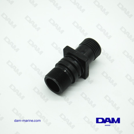 RACCORD DURITE EAU EMBASE VOLVO 25MM