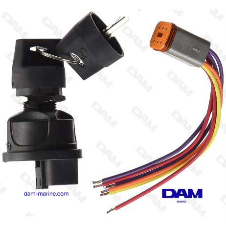 WATERPROOF KEY SWITCH HB 3P-6F