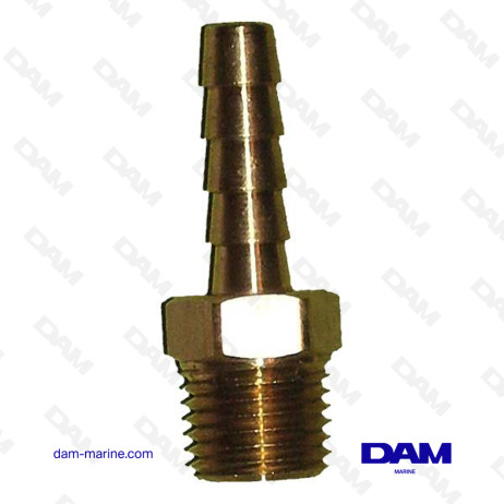 CONECTOR DE COMBUSTIBLE RECTO - 1/4 X 6MM